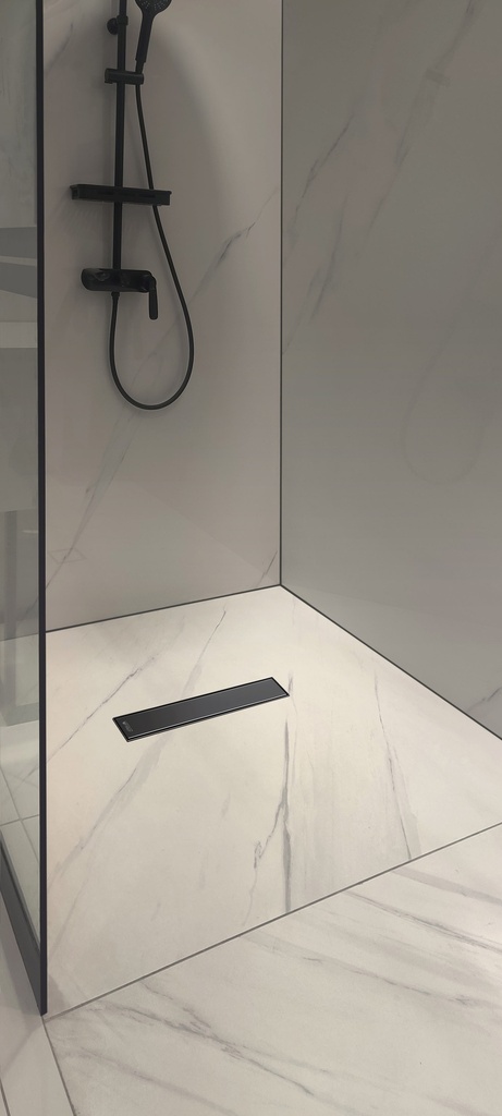 DESAGÜE LINEAL CLÁSICO NEGRO MATE 30 cm