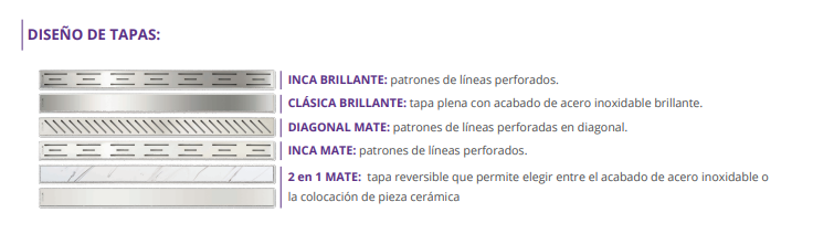 DESAGÜE LINEAL 2 EN 1 MATE 70 cm