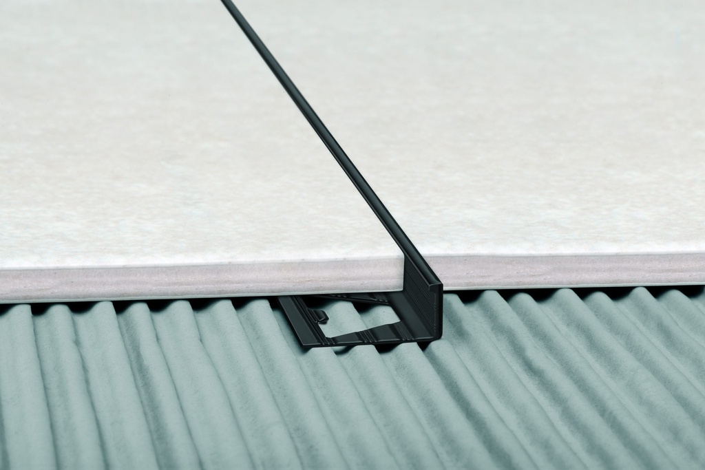 ALUMINIO VARILLA EN L 12 mm x 2,5m CARBÓN