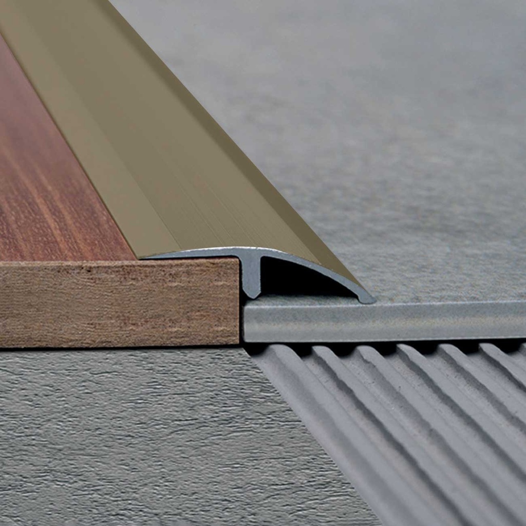 ALUMINIO TAPADESNIVEL 41mm x 1m BRONCE MATE