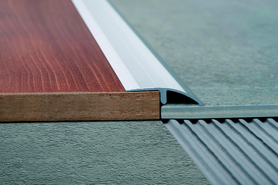 ALUMINIO TAPADESNIVEL 41mm x 1m PLOMO MATE