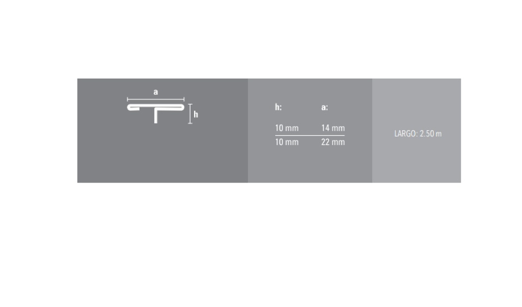 ACERO INOX. HONGO 16mm x 2,5m ESM