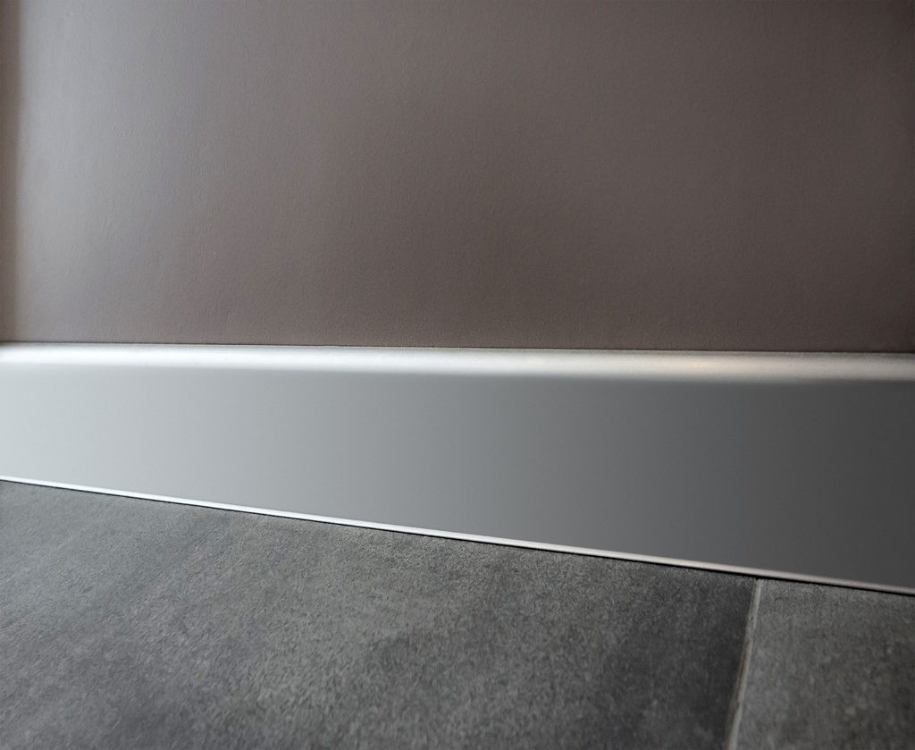 ALUMINIO ZOCALO APOLO 70x10mmx2,5m CROMO MATE