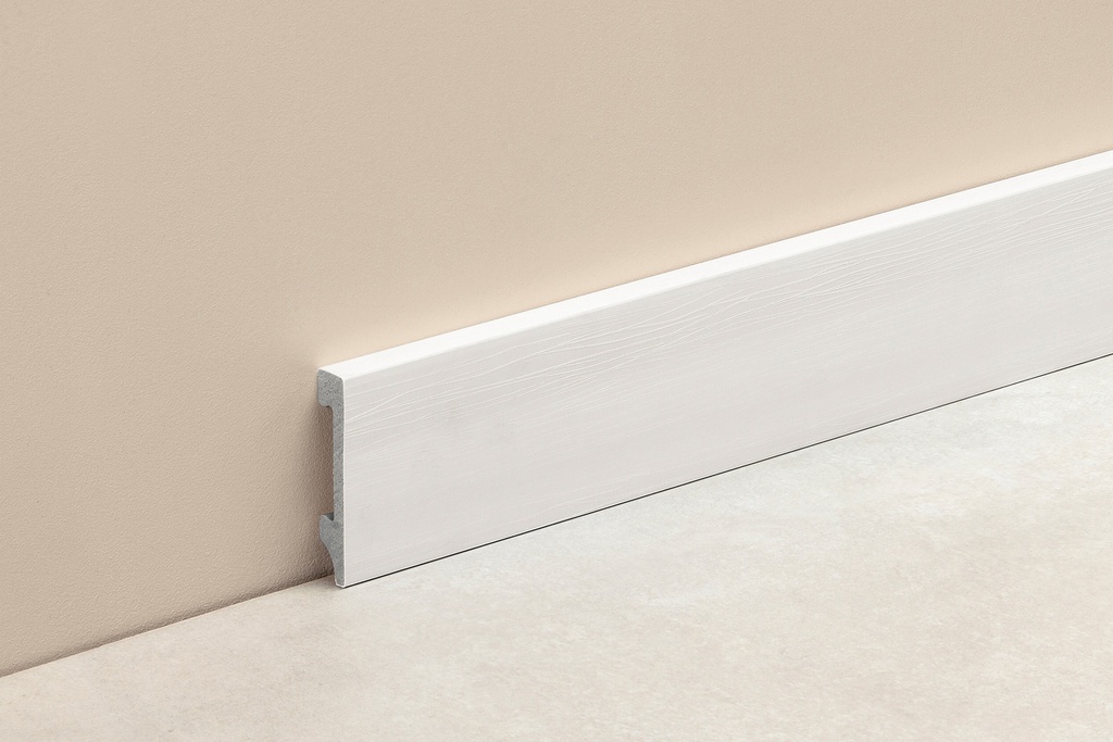EPS ZÓCALO PLAIN 70mm x 2,5m BLANCO TEXTURADO