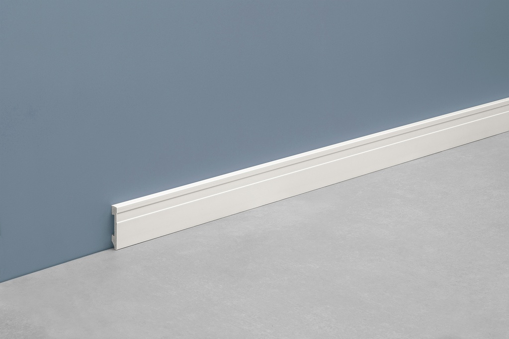 EPS ZÓCALO LINE 70mm x 2,5m BLANCO