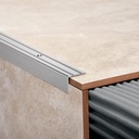 ALUMINIO NARIZ ESCALON 20x25mm x2,5m CROMO MATE