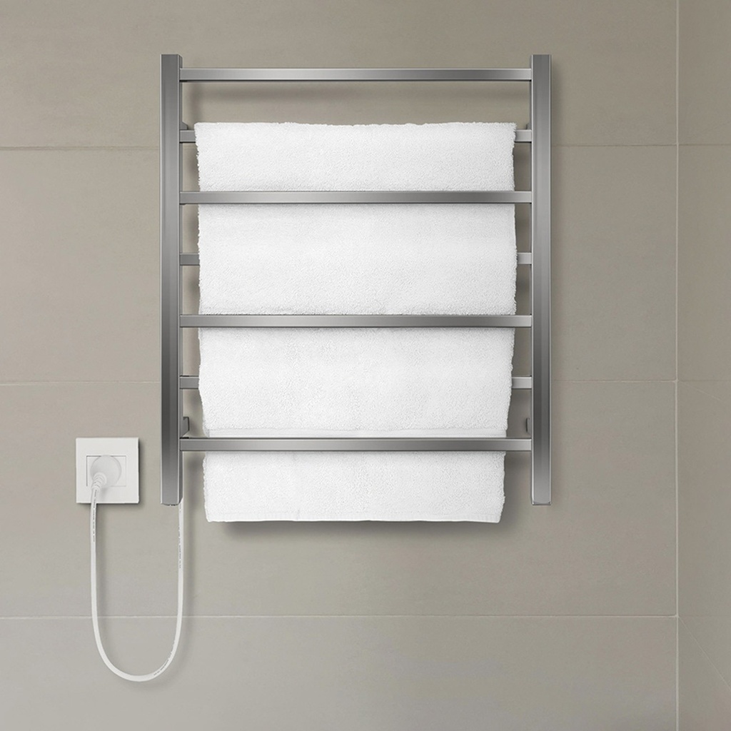 TOALLERO ELÉC. CUBIC PLUS 69x60x8cm ACERO BRI