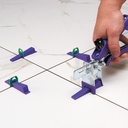 ESPACIADOR AUTONIVELANTE 1,0 mm CLIP SLIM VERDE CON LOGO - PAQ x 150 PCS