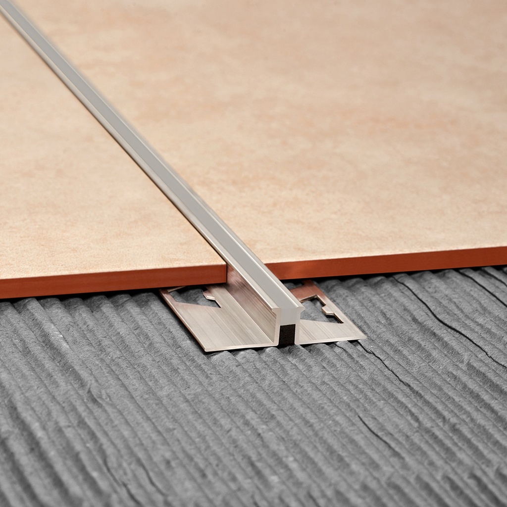 ALUMINIO JUNTA DILATAC. 10mm x 2,5m GRIS