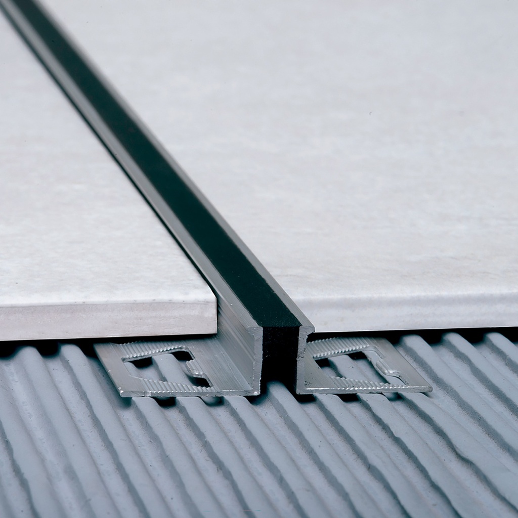 ALUMINIO JUNTA DILATAC. 10mm x 2,5m NEGRO