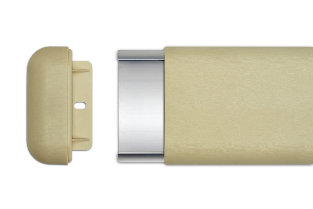 PVC FRENTE GUARDACAMILLA 100mm x 2,5m BEIGE