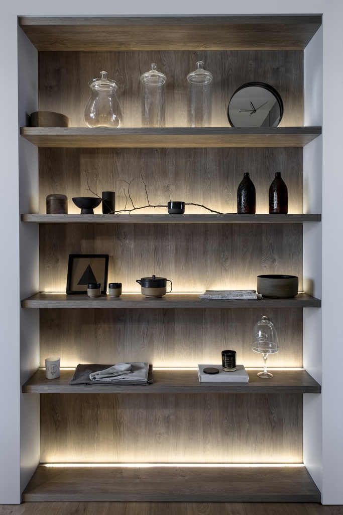 LUMIERE LISTELLO LED SIMPLE x 2,5m CROMO MATE