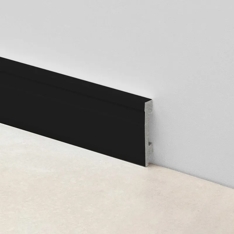 EPSILON ZÓCALO EXTRA LINE 100mm x 15mm x 2,44m NEGRO MATE