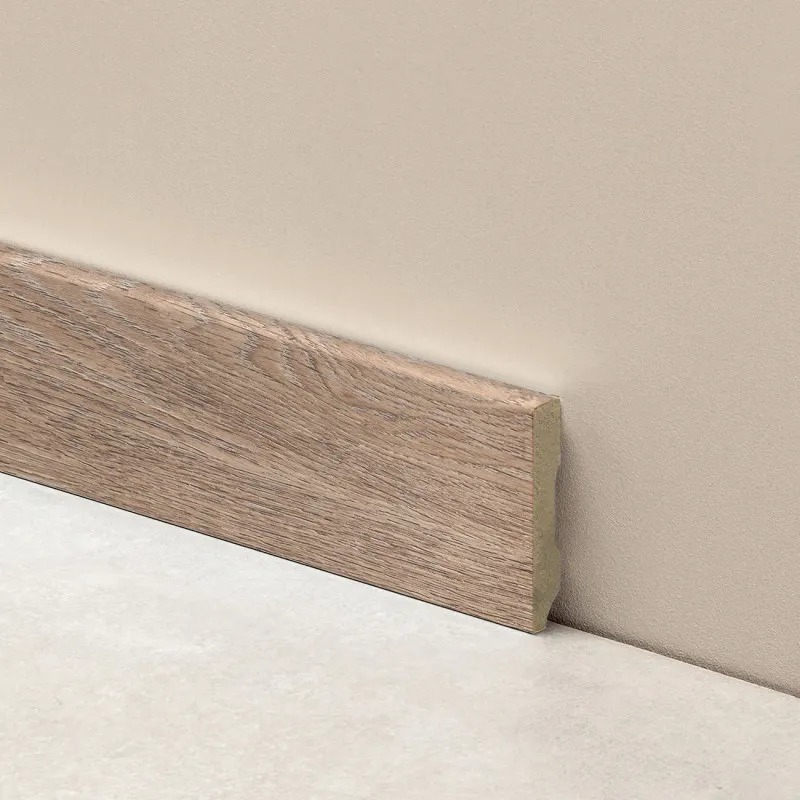 EPSILON ZÓCALO/CONTRAMARCO SQUARE 50mm x 10mm x 2,44m ROBLE OSCURO