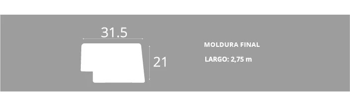 7561E EPSILON MOLDURA FINAL REVEST DE PARED WIDE 