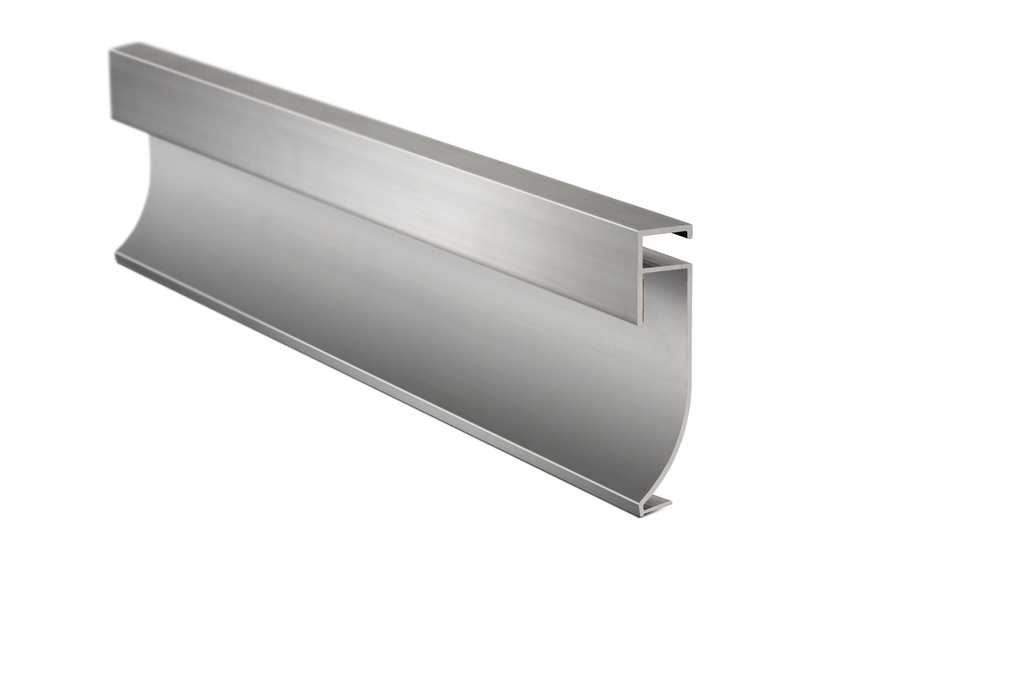 LUMIERE ZÓCALO LED 60mm x 2,5m CROMO MATE