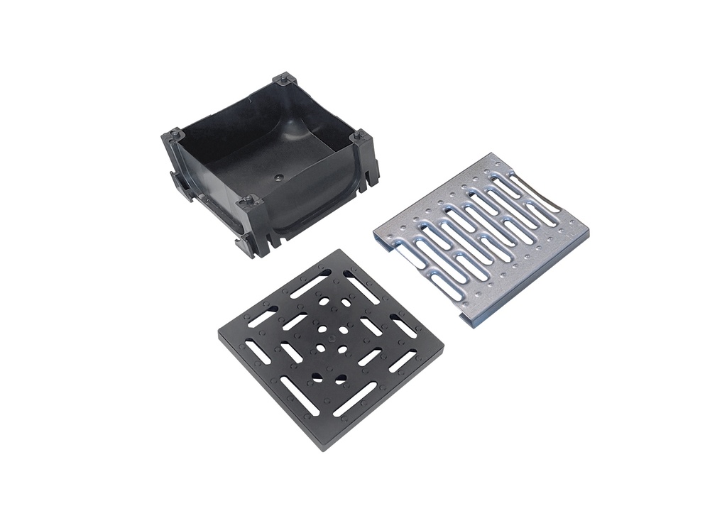 ESQUINERO INFINITY ENDURO POLIPROPILENO + ACERO GALVANIZADO 13 X 13 X 7,75 CM