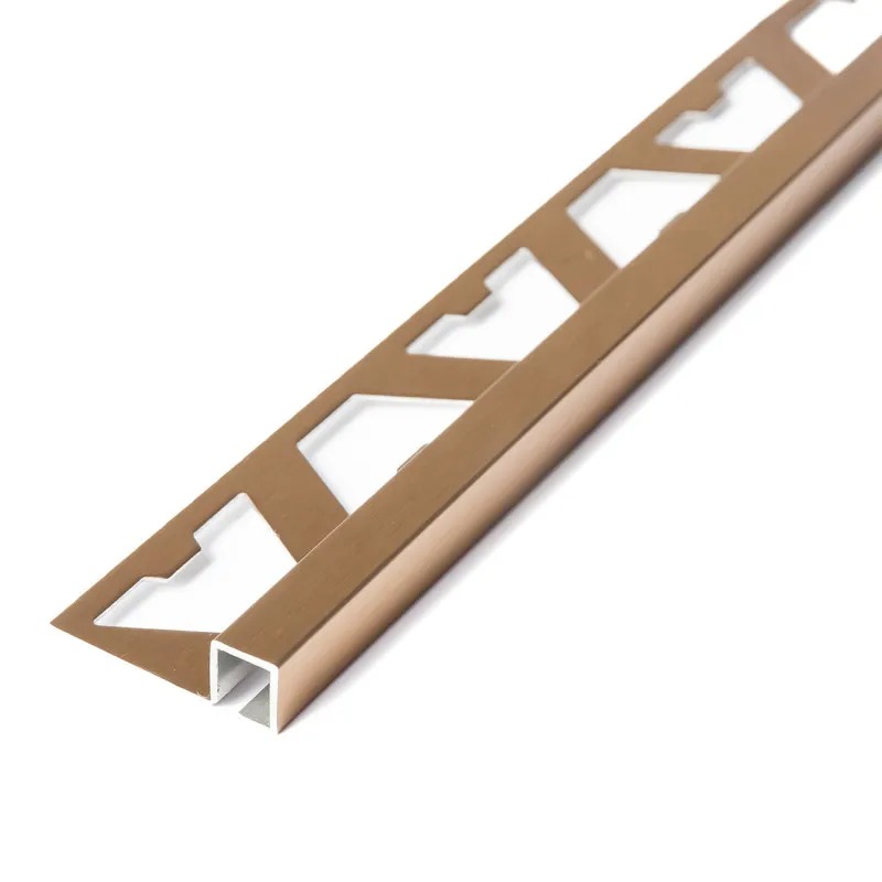 Terminación Cuadrada Oro Rosa Esmerilado 7 mm x 7 mm x 2,5 m