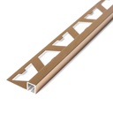 Terminación Cuadrada Oro Rosa Esmerilado 7 mm x 7 mm x 2,5 m