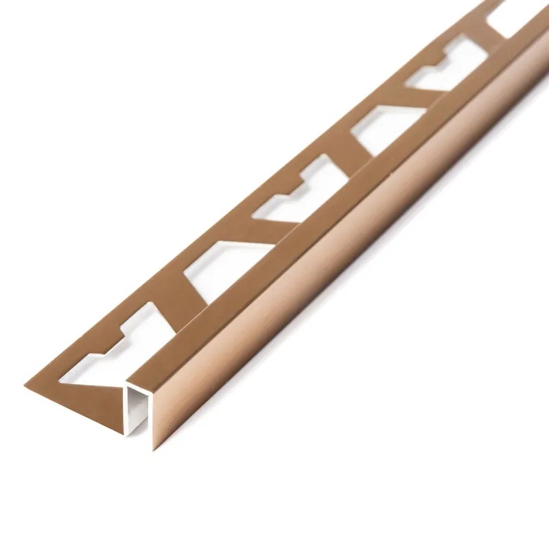 Terminación Cuadrada Oro Rosa Esmerilado 10 mm x 5 mm x 2,5 m